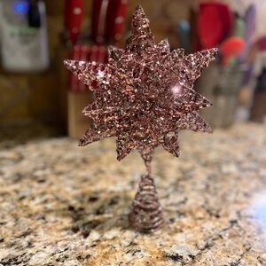 Glittery Star Holiday Decoration